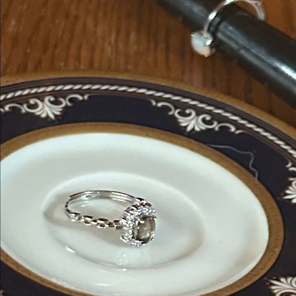 Sterling Silver and Smokey Topaz Ring